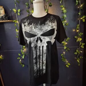 Marvel Black and White Logo Tee